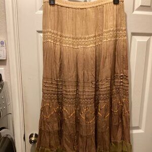 100% cotton skirt made in Italy Boho